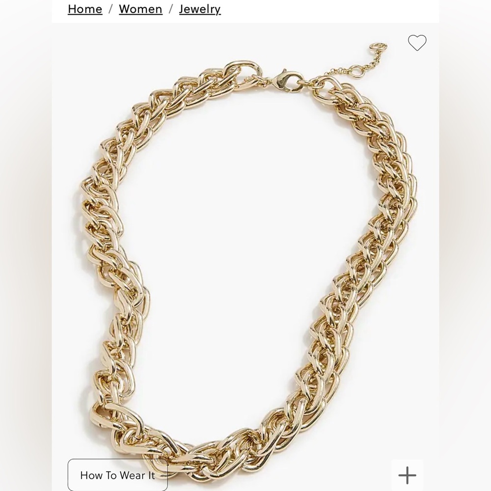 Gold J. Crew Statement Necklace